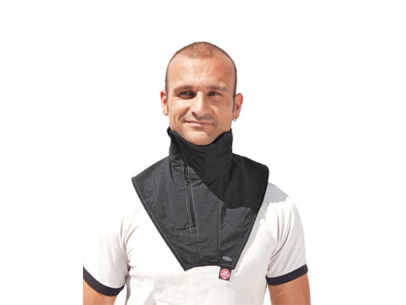 Aquecedor de pescoço com fecho éclair