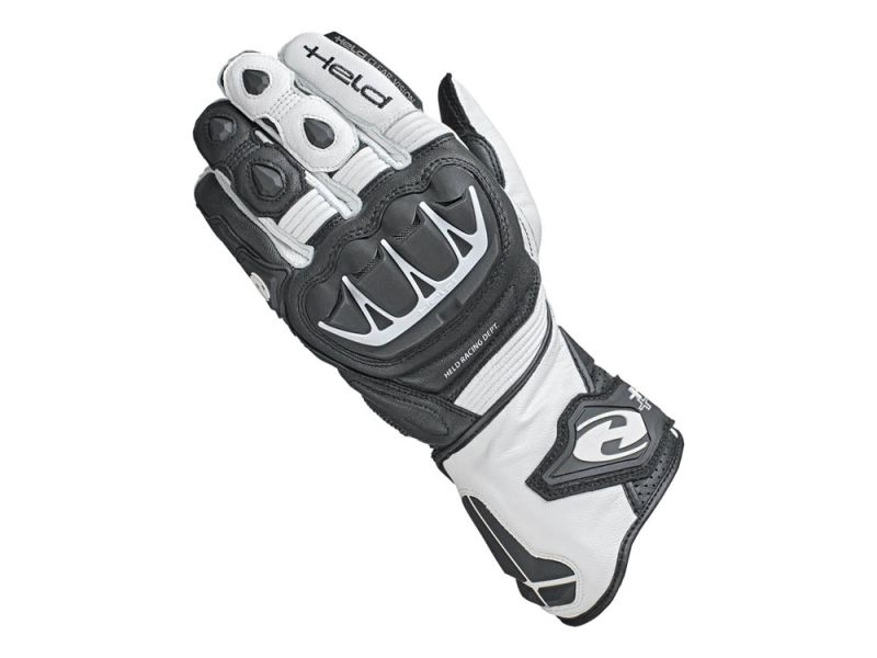 Luvas de motocicleta Evo-Thrux II (branco / preto)