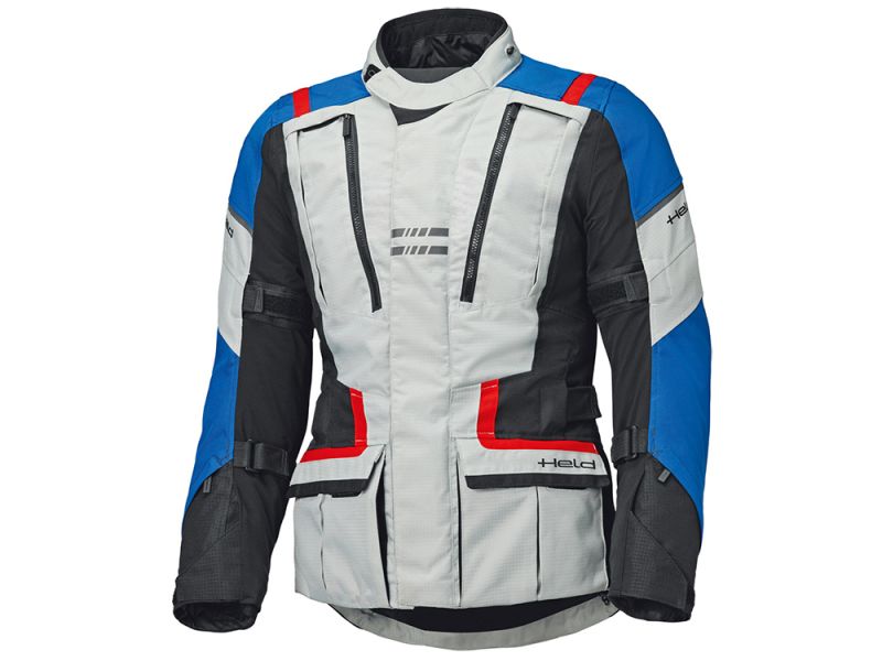Held Hakuna Matata 3 Top Adventure Motorradjacke (grau / blau)-M (lang)