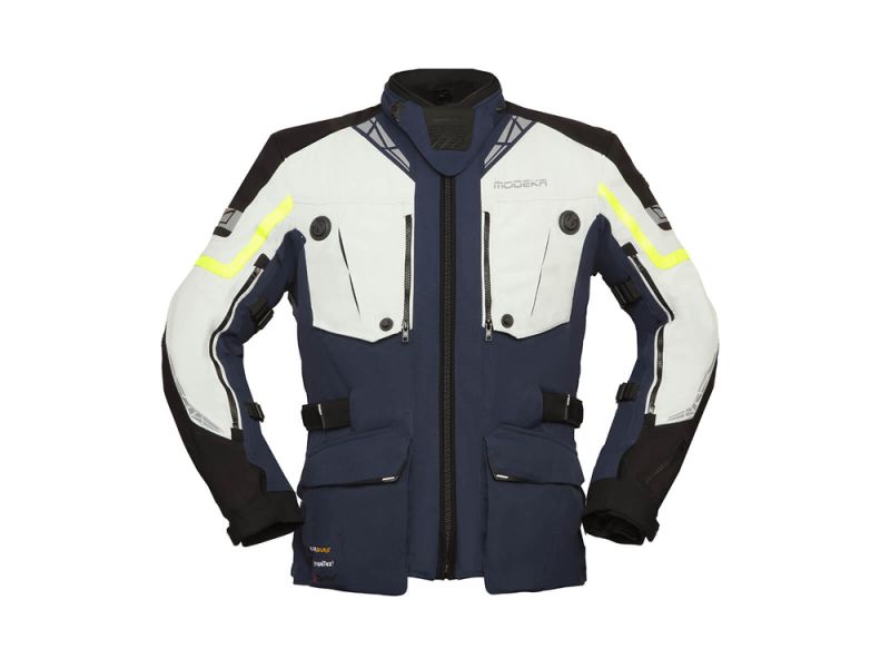 Modeka Panamericana II Motorradjacke Herren (blau/hellgrau)