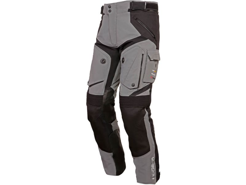 Modeka Panamericana ll Kurz Textil-Hose (Grau/Schwarz)
