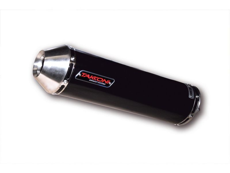 TAKKONI Silenciador traseiro (Série Preta) Suzuki GSX 750 R (2000-2005) GSX 600 R (2001-2005)