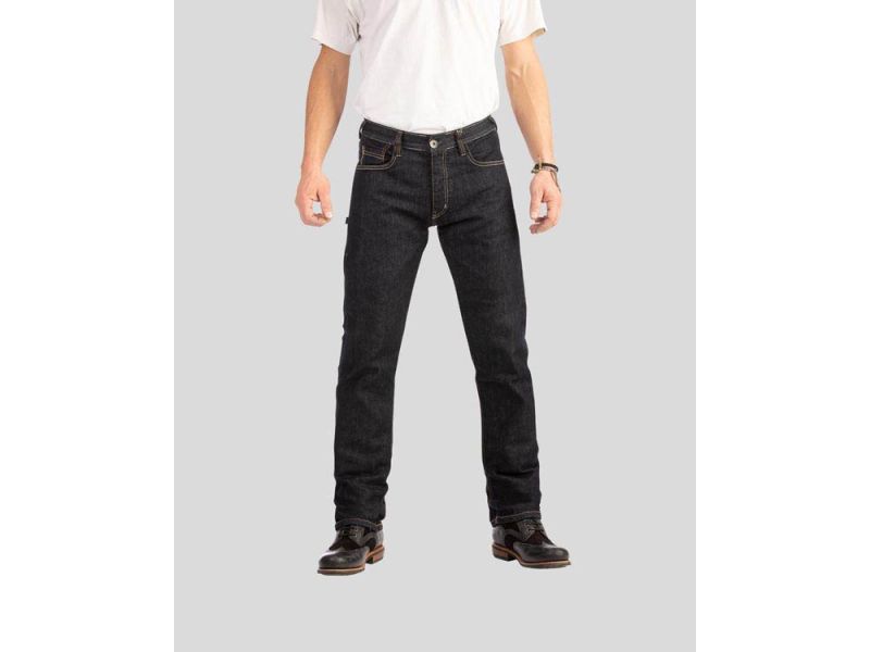 rokker Iron Selvage Calças de Motocicleta Crua (azul)