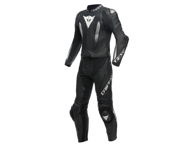 Dainese Laguna Seca 5 2tlg. Motorradlederkombi Herren Kurzgröße (schwarz/weiß)