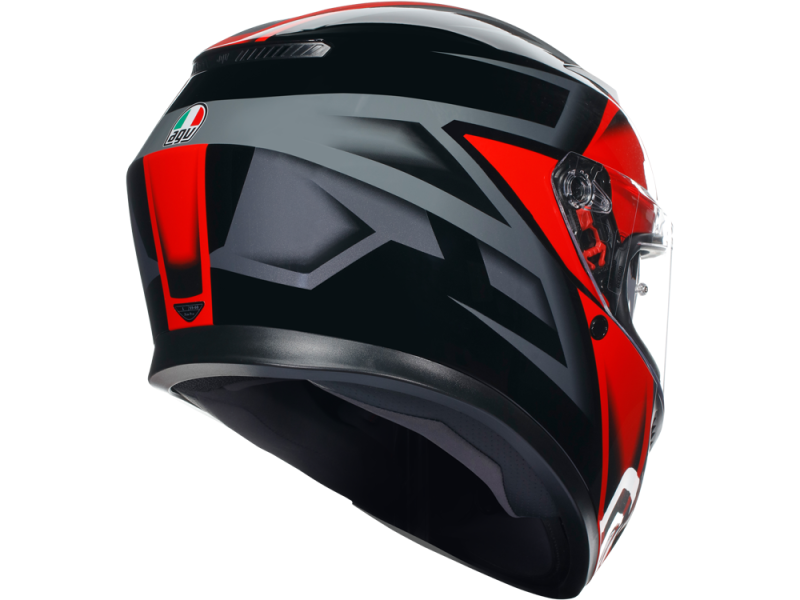 AGV K3 Compound Integralhelm (schwarz/rot/grau)