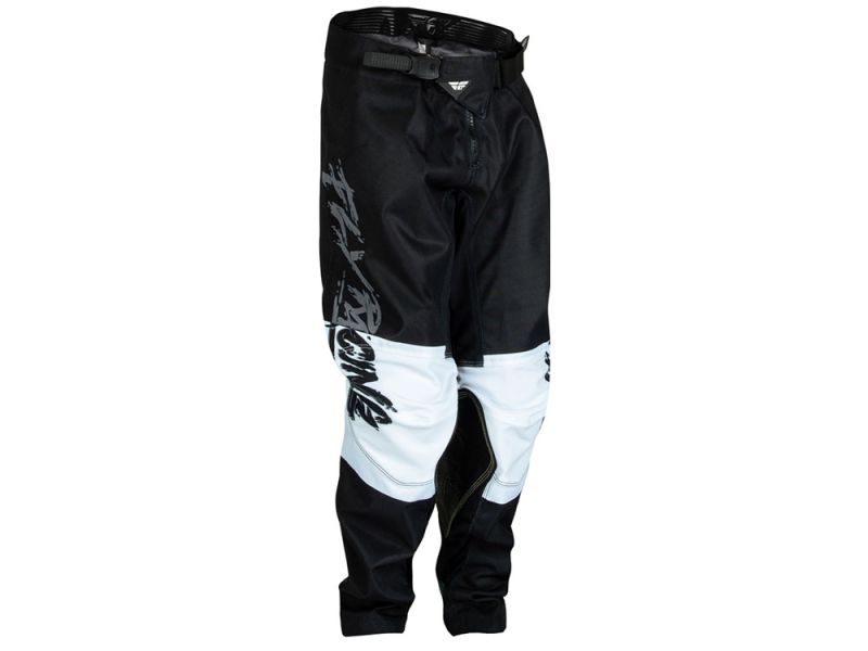 FLY Racing Kinetic Khaos Cross Motorradhose Jugendliche (grau / schwarz / weiß)