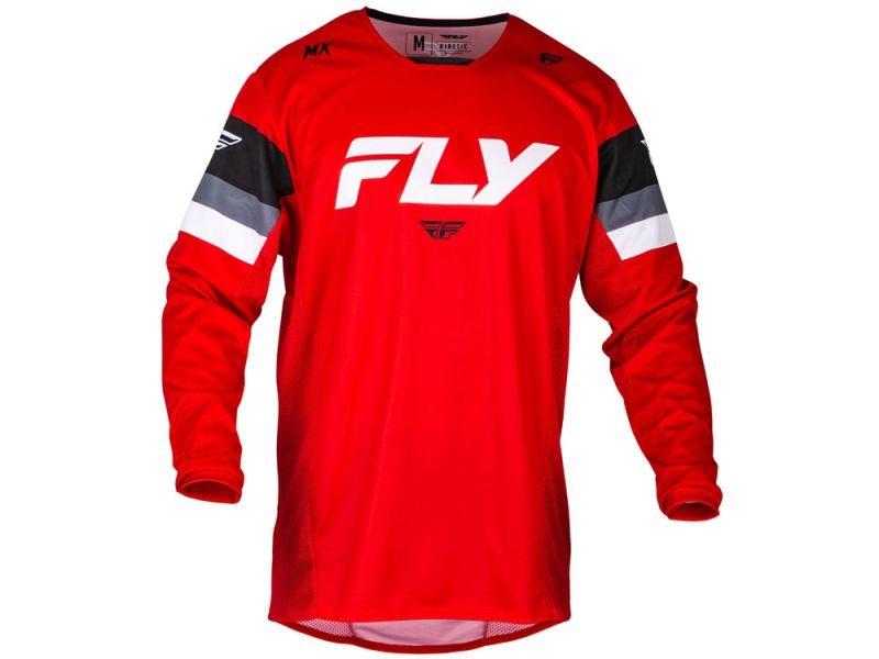 FLY Racing Kinetic Prix Cross Jersey (rot / grau / weiß)