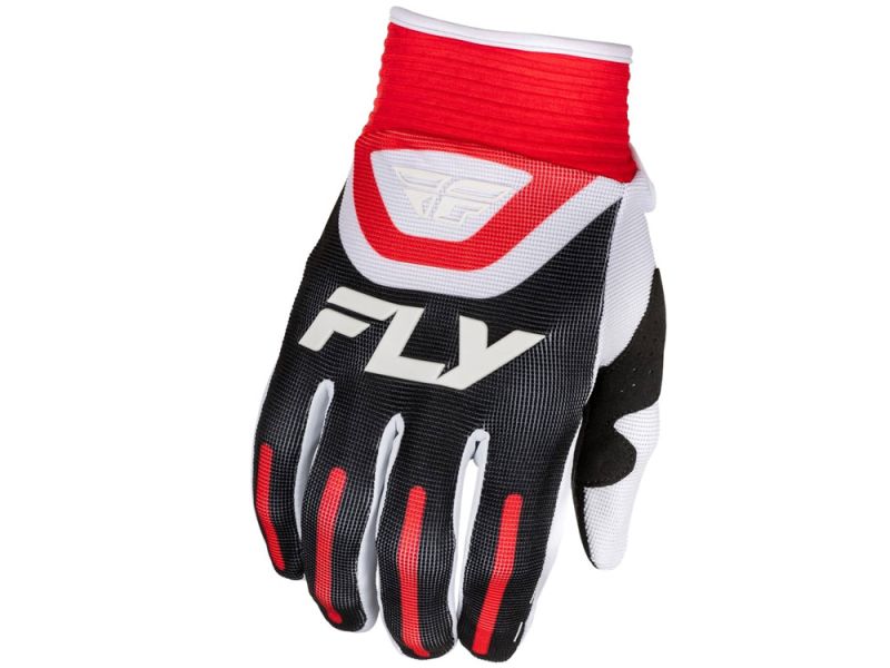 FLY Racing F-16 Motorradhandschuhe (schwarz / rot / weiß)