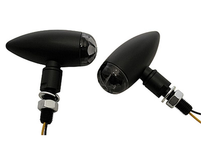 Highsider Conjunto de indicadores LED Micro Bullet LED vidro colorido