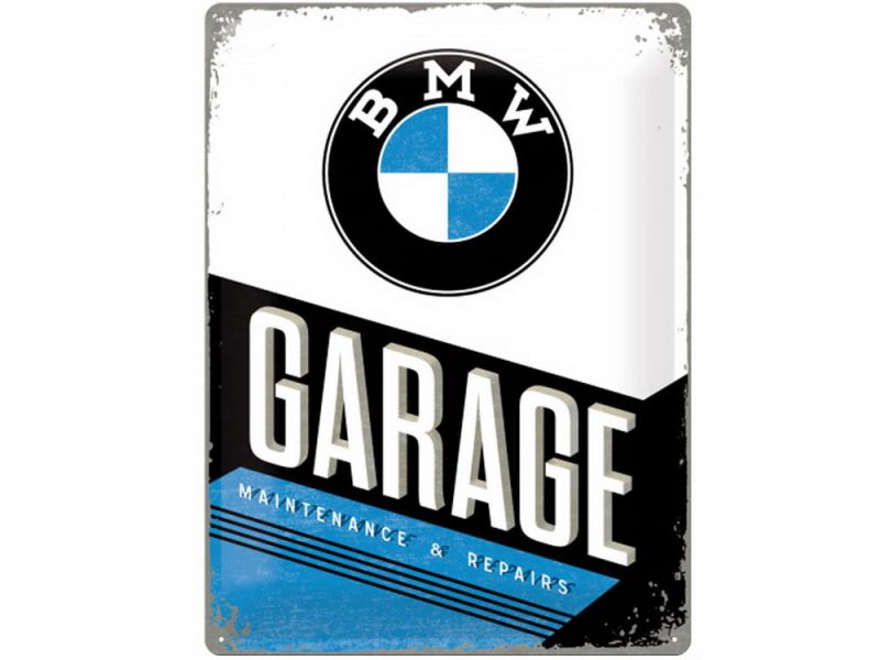 Nostalgic-Arts Sinal metálico da garagem BMW (40x60cm)