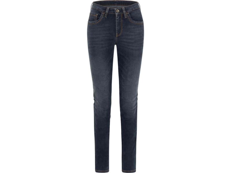 Rokker RT Mid Waist Slim Jeans Lady incl, Protektoren (Blau)