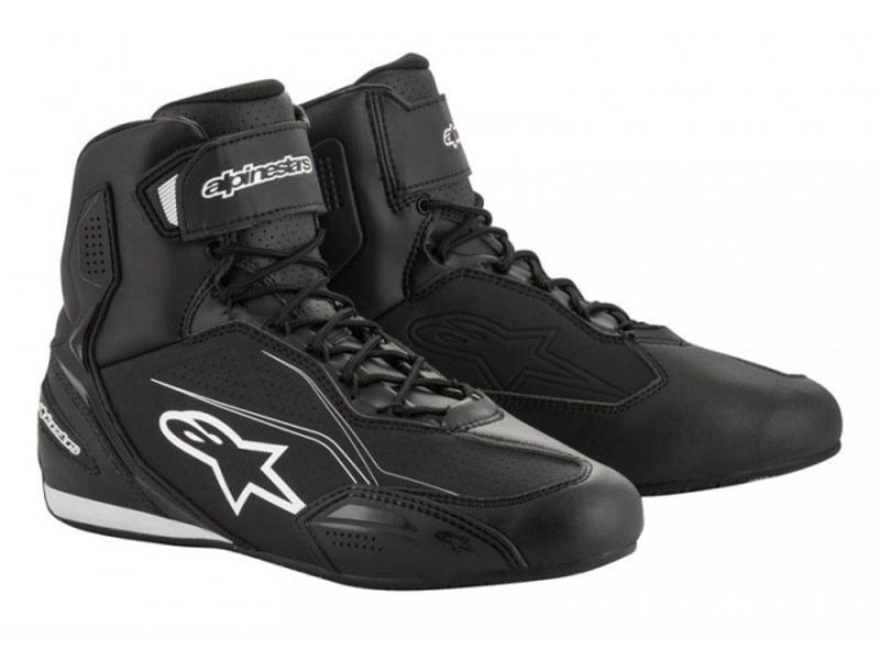 Alpinestars Faster 3 Sapatos de Motocicleta (preto / branco)