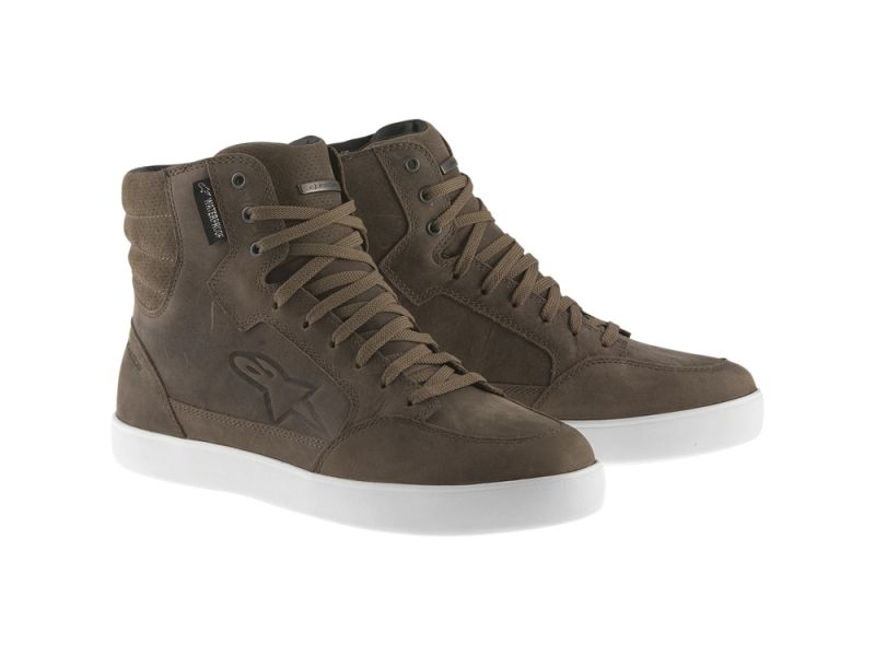 Alpinestars J-6 Calçado impermeável de motocicleta homem (castanho)