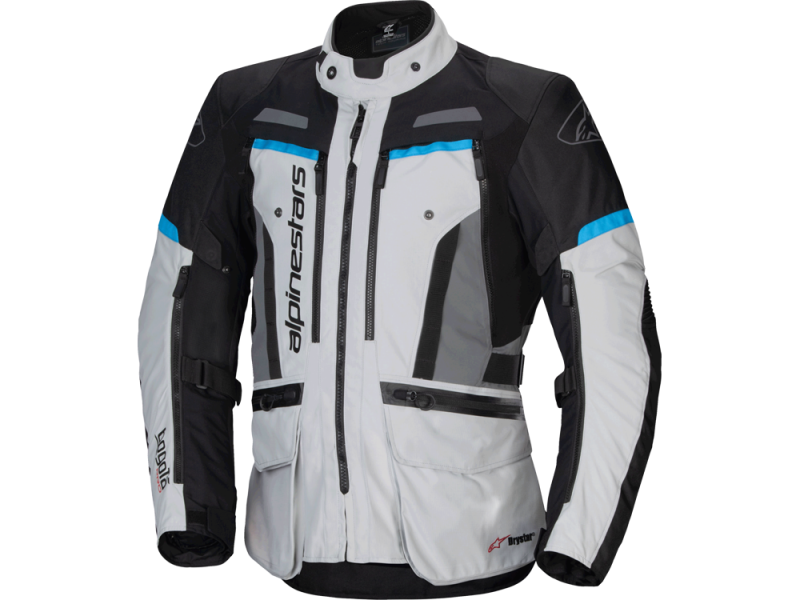 Alpinestars Bogota' Pro Drystar Motorradjacke (Grau/Schwarz/Blau)