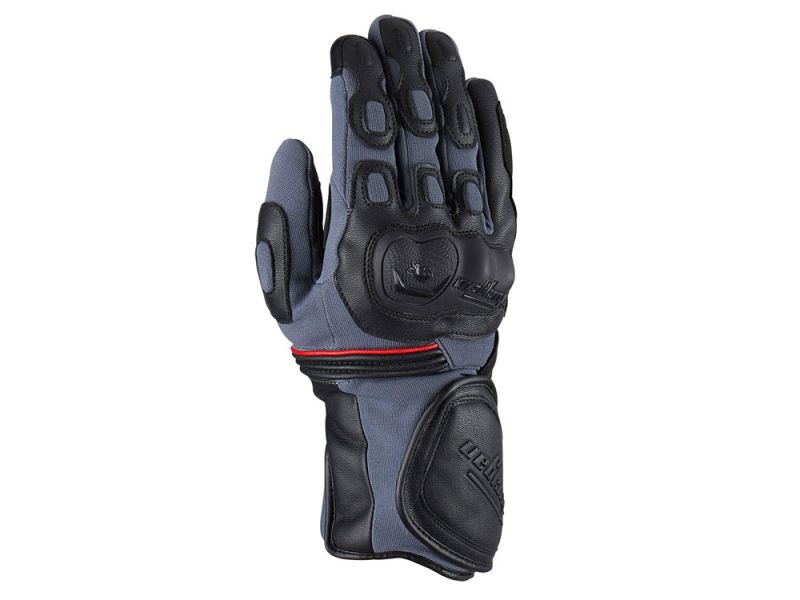 Furygan Dirt Road Motorradhandschuhe (schwarz / grau / rot)