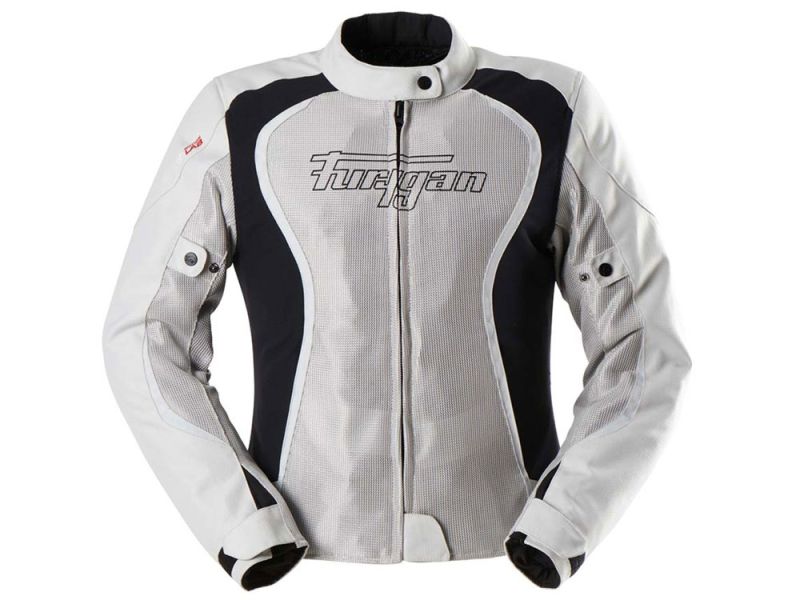 Furygan Odessa 3in1 Vented Motorradjacke Damen (perlgrau / schwarz)