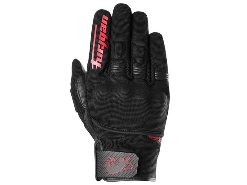 Furygan Jet D3O Evo Motorradhandschuhe (schwarz / rot)