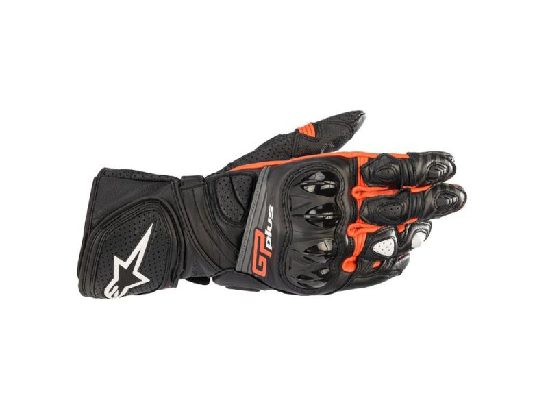 Luvas de mota Alpinestars GP-Plus R v2 (preto / vermelho)