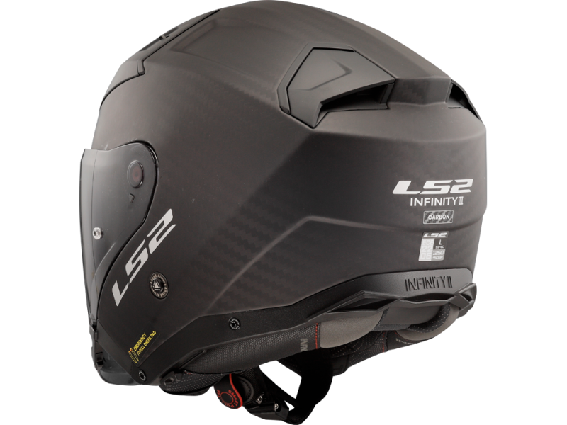 LS2 OF603 Infinity II Motorradhelm (Schwarzmatt/Carbon)