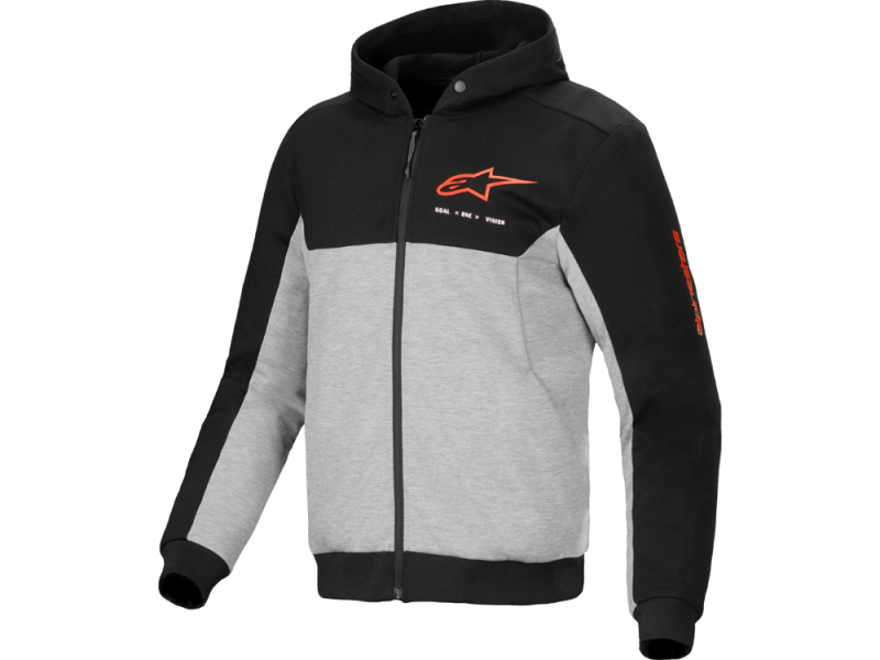 Alpinestars Chrome V2 Sport Hoodie (Schwarz/Grau/Rot)