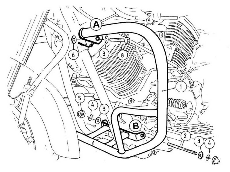 Hepco & Becker Barra de Crash Yamaha XVS 1100 A DragStar Clas