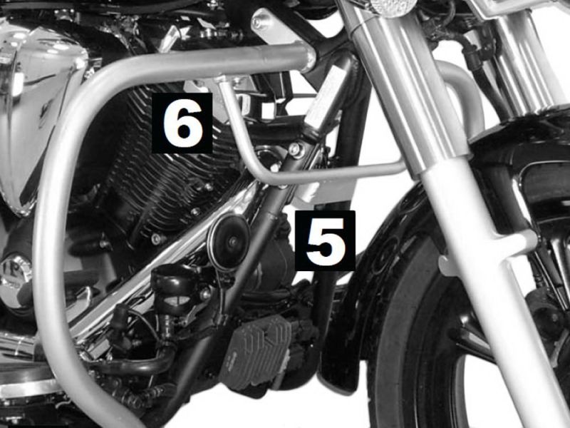 Hepco & Becker Bar de Crash Yamaha XVS 950 A Midnight Star (cromado)