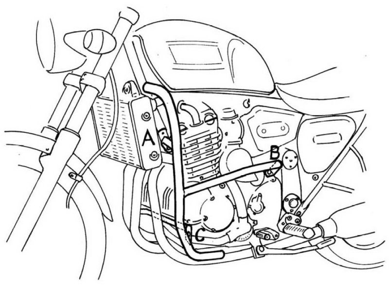 Hepco & Becker Crash bar Triumph Legend TT / Thunderbird