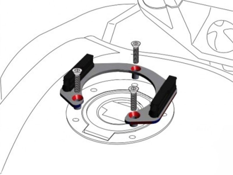 Hepco & Becker Anel de tanque com fechadura Honda CBR 500 R (2016- |)