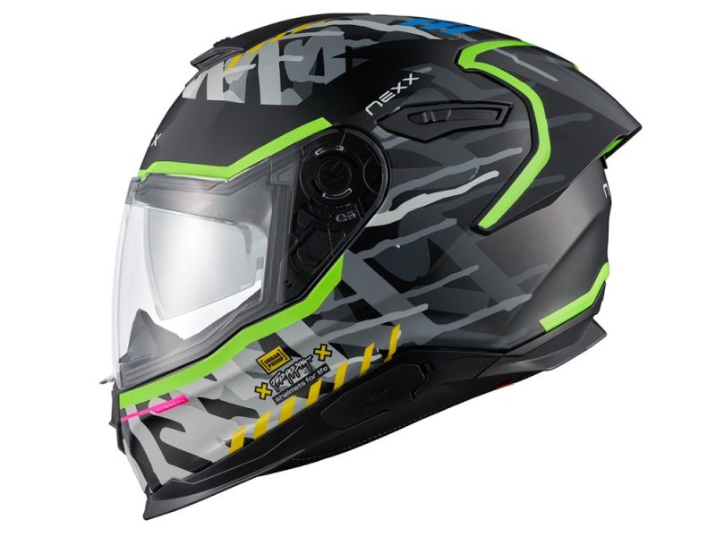 Nexx Y.100R Urbangram Motorrad Integralhelm (mattschwarz)