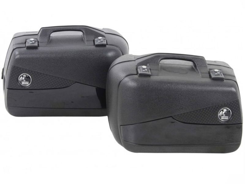 Hepco & Becker Conjunto de Mala Lateral de Motos Junior Flash 40 (preto)