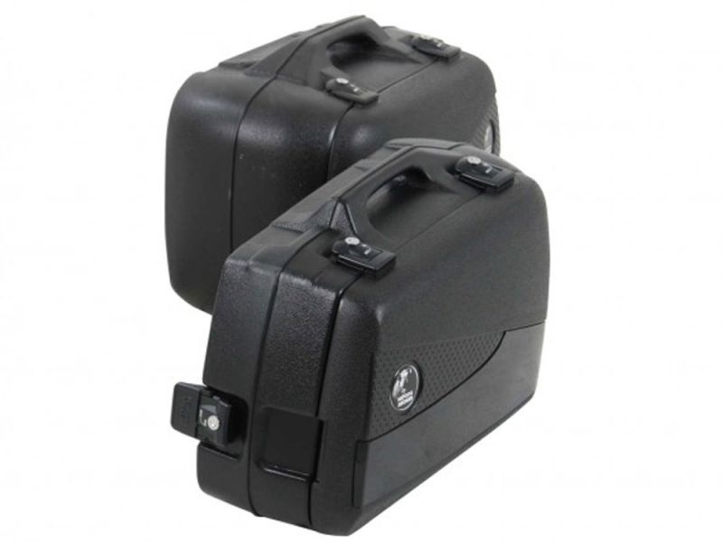 Hepco & Becker Conjunto de cesto lateral de motociclos Junior Flash 40 / 30 (preto)