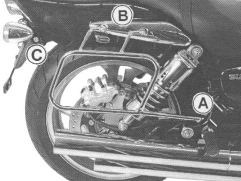 Hepco & Becker Suporte de alforje Suzuki M 1600 Intruder / VZ 1600 Marauder