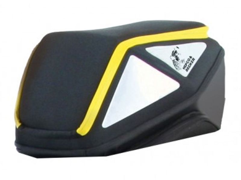 Hepco & Becker Saco traseiro Royster com fixação de cinto (preto / amarelo)