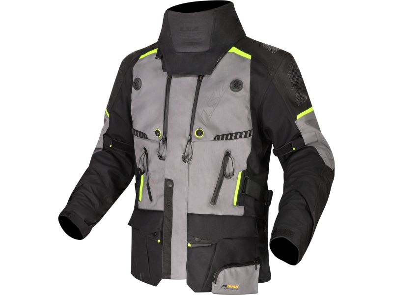 LS2 Apollo Motorradjacke (Schwarz/Grau/Neongelb)