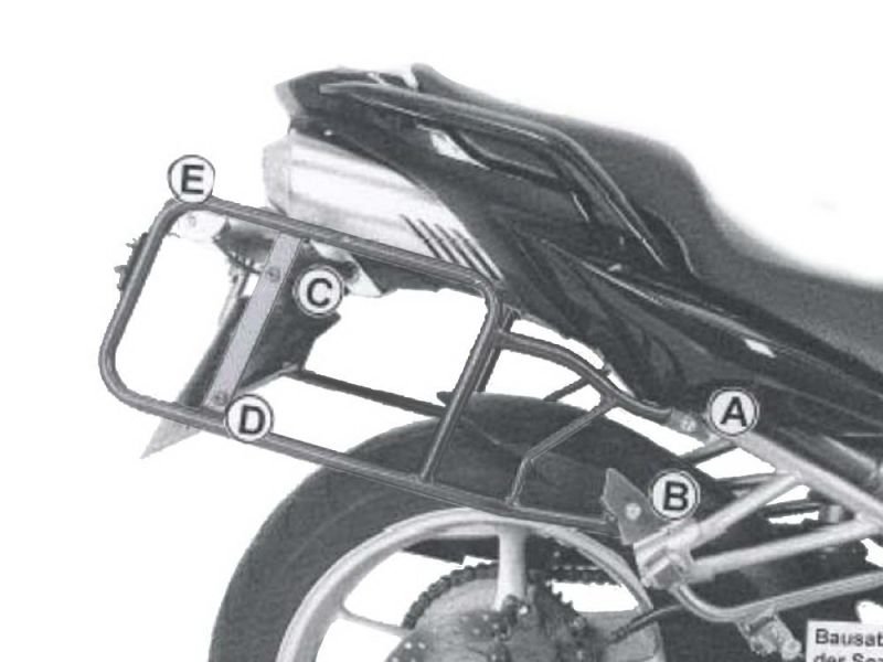 Hepco & Becker Porta-bagagens Yamaha FZ 6 / Fazer (2004-2006 preto)