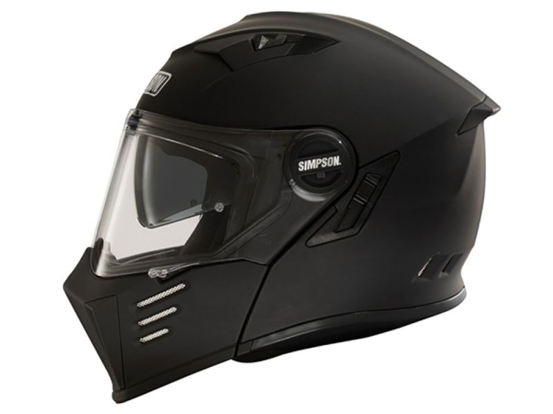 Simpson Darksome Motorrad Klapphelm (mattschwarz)