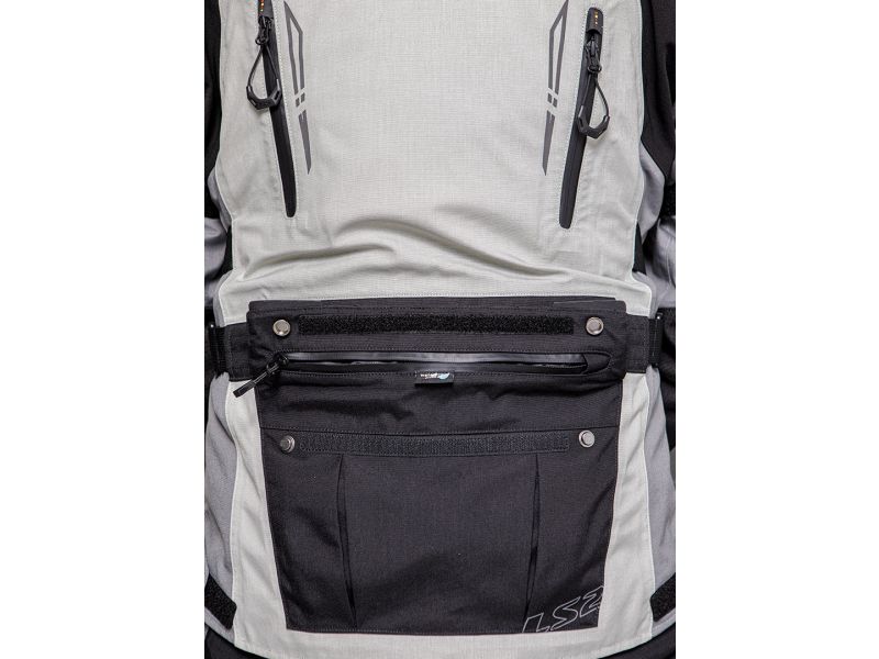 LS2 Apollo Motorradjacke (Grau/Schwarz/Rot)