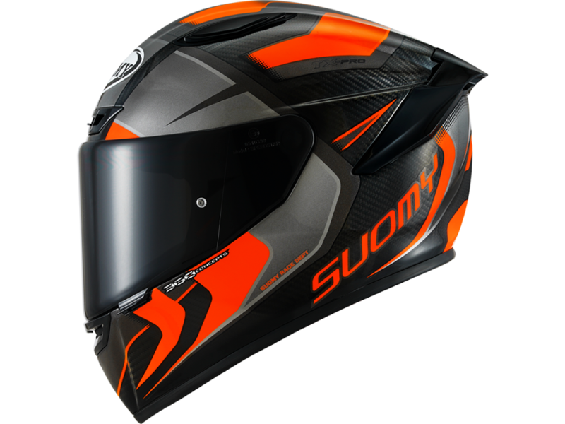 Suomy TX-Pro Carbon Advance capacete facial completo (preto / carbono / laranja)
