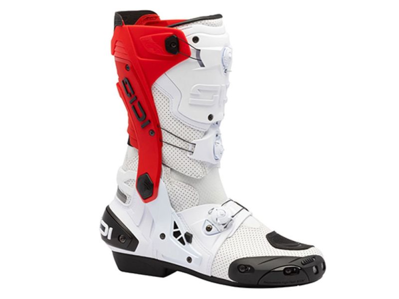 Sidi Rex Air Motorradstiefel (weiß / rot)