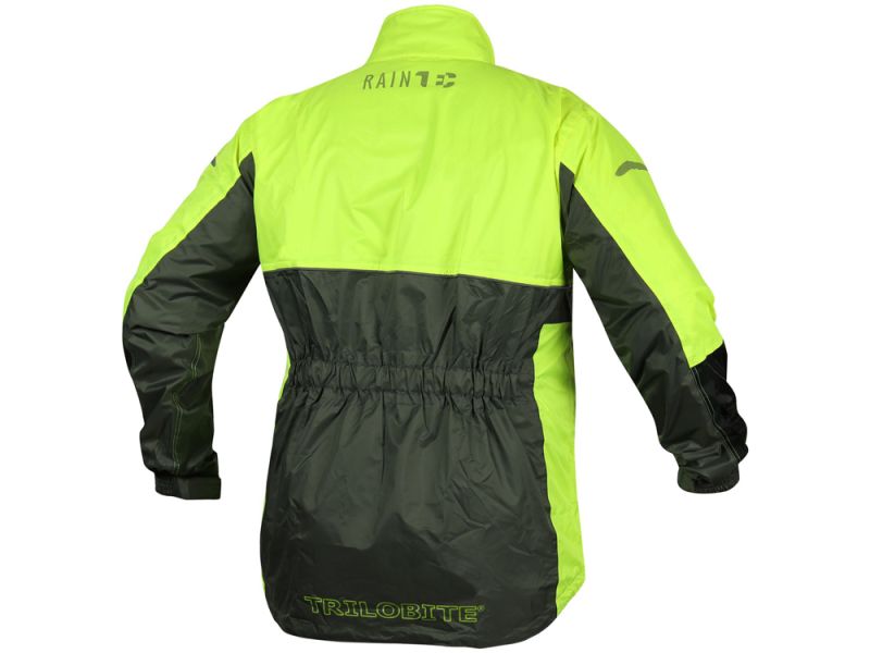 Trilobite Raintec Motorrad Regenjacke Herren (grau/neongelb)