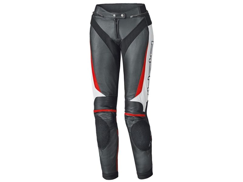 Held Calças de motociclismo Lane II senhoras (preto / branco / vermelho)