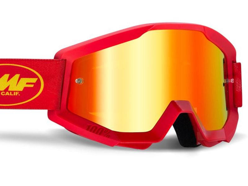 FMF Powercore Flame Crossbrille (rot | verspiegelt)
