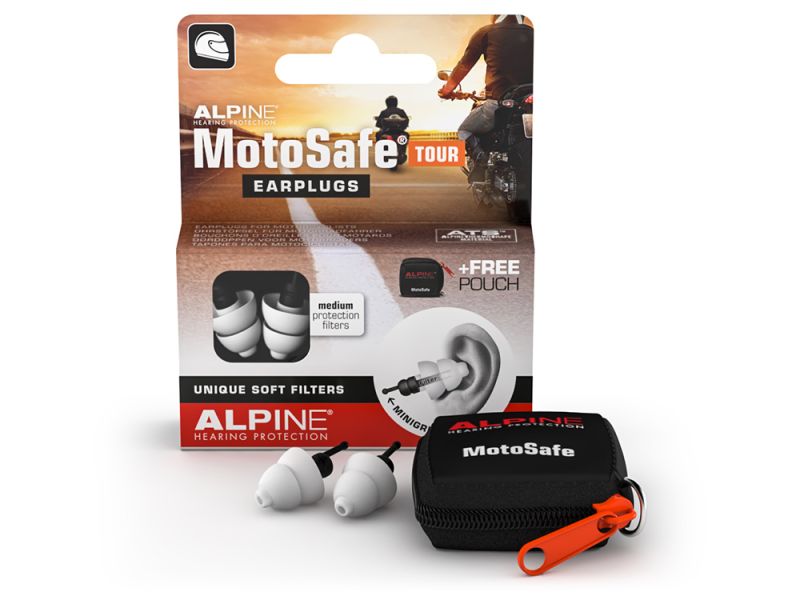 Protetores Auriculares Alpine MotoSafe Tour (vermelho)