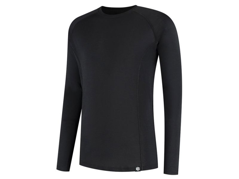 Rusty Stitches Merino Baselayer 200 Langarmunterhemd (schwarz)