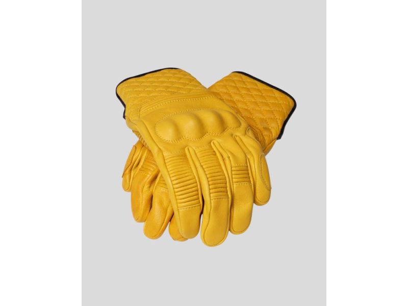 luvas de motocicleta rokker Tucson (castanho claro)