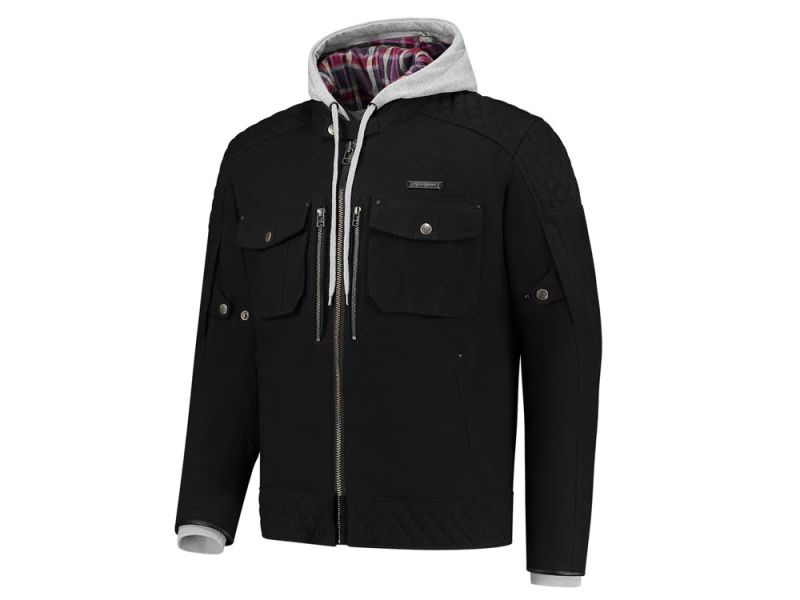 Rusty Stitches Glenn Motorradjacke Herren (schwarz)