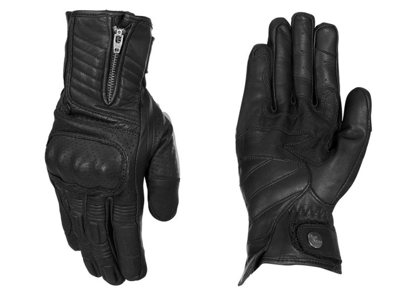 Rusty Stitches Simon Motorradhandschuhe Herren (schwarz)
