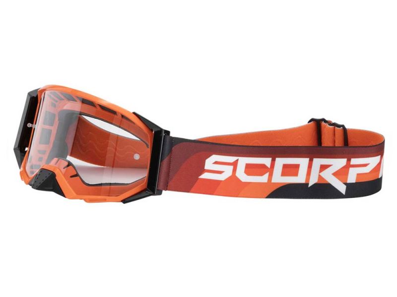 Scorpion Goggle E24 Motorradbrille (orange/schwarz)
