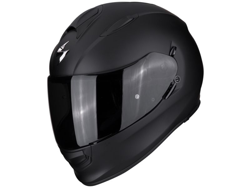 Escorpião Exo-491 Capacete Sólido de Face Inteira (preto mate)