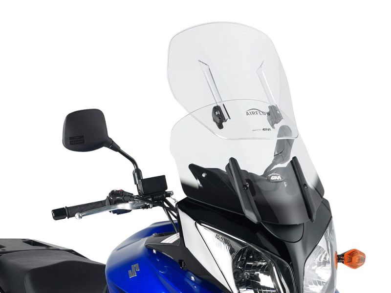 GIVI AirFlow pára-brisas ajustável Suzuki DL 650 V-Strom (2004-2011) DL 1000 V-Strom (2002-2009) Kawasaki KLV 1000 (2004-2008)